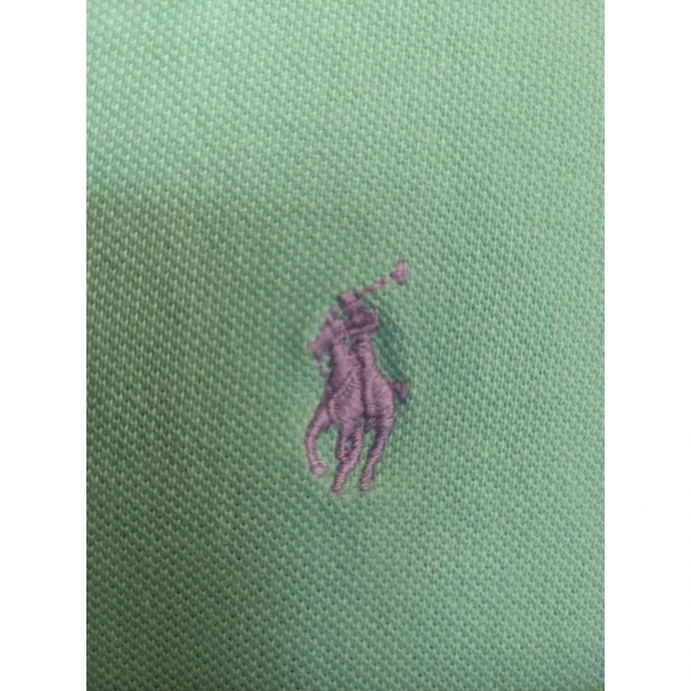 Polo Ralph Lauren Mens XL Turquoise Blue Pique Cotton Short Sleeve Polo Shirt